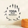 Decal O Decal Surya Namaskara -Yoga Vinyl Wall Stickers-Self-Adhesive