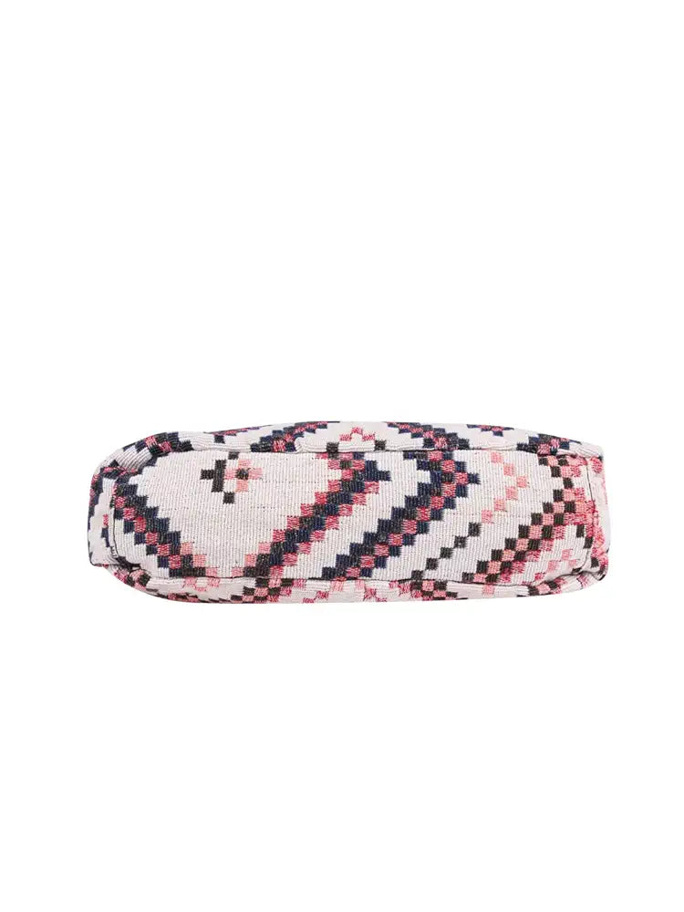 ASTRID Handmade Macrame Flap Over Sling Bag For Girls And Women
