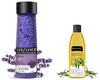 Soulflower Lavender Bath Salt & Cold-Pressed Bhringraj Oil Combo