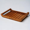Vesta Homes Large Teak Wood Rectangular Serving Tray For Home Kitchen Premium Serving Trays