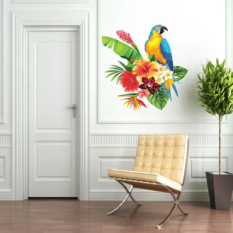 Rangoli White Glossy Vinyl Wall Sticker Premium Self-Adhesive Waterproof Decorative Wall Decal for Bedroom, Living Room, Office & Home Decoration Easy to Apply. Parent-14, Design-9