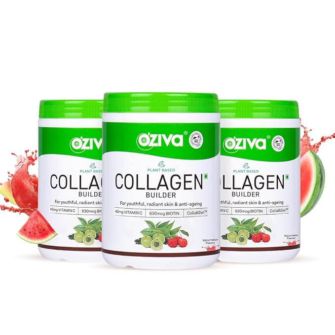 OZiva Vegan Collagen Builder Berry Orange & Watermelon