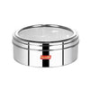 Sumeet Stainless Steel Round Masala (Spice) BoxOrganiser with See Through Lid With 7 Containers