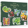 Toykraftt Toddler Puzzles Set - 3 Piece Kids Puzzle For 2-3 Years Puzzle Insects Puzzles Educational