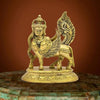 The Advitya Brass Holy Kamdhenu Standing Idol Cow Nandi Murti for Blessings at Home & Office Pooja and Show Piece for Home Decor