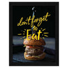 ArtX Paper Don't Forget To Eat Food Quote Wall Frame Art Painting