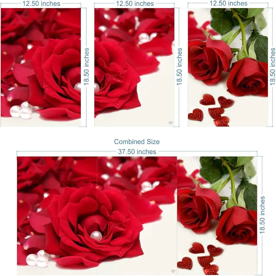 Rangoli MDF 3 Pcs Wall Poster 12x18 Inch Decorative Wall Art for Home, Office, Living Room. P-4, Design-9