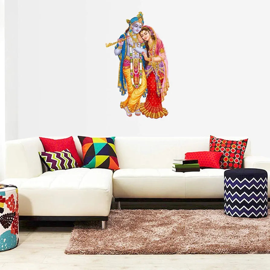 Rangoli White Glossy Vinyl Wall Sticker Premium Self-Adhesive Waterproof Decorative Wall Decal for Bedroom, Living Room, Office & Home Decoration Easy to Apply. Parent-5, Design-18