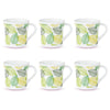 Larah by Borosil Crysta Series Noma Opalware Mug | Set of 6 Tea/coffee Mugs | 210 Ml Each