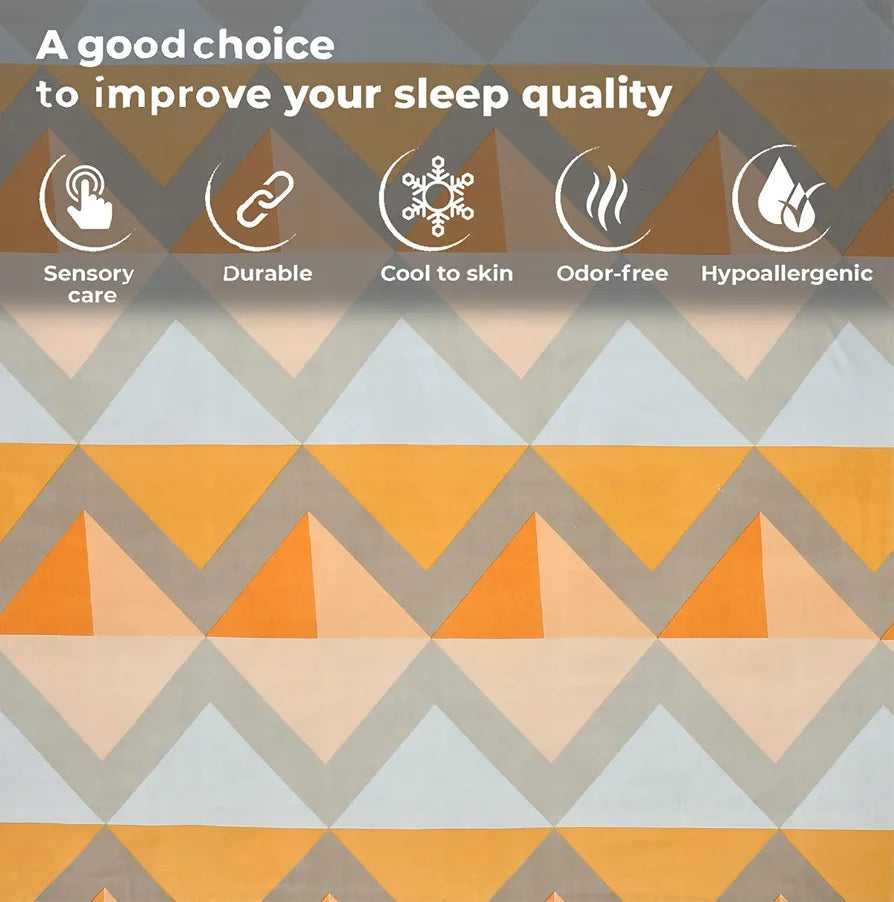 FRESH FROM LOOM Double Bed Floral Design Microfiber King Bedsheet | Hypo-Allergenic Bedsheets/Bedcover | Wrinkle Free | 2 Pillow Covers Included , 144 TC