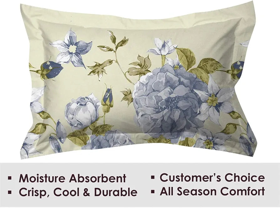 Layers Tuscany Repeat Cotton 104 TC Single Bedsheet Set 