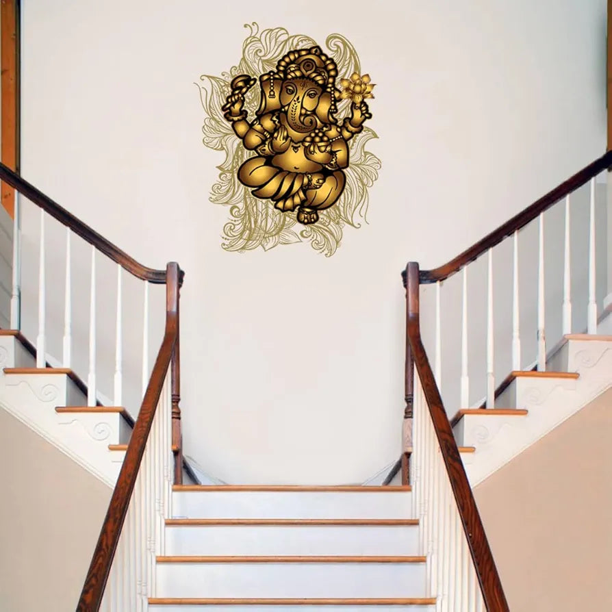 Rangoli White Glossy Vinyl Wall Sticker Premium Self-Adhesive Waterproof Decorative Wall Decal for Bedroom, Living Room, Office & Home Decoration Easy to Apply. Parent-2, Design-11