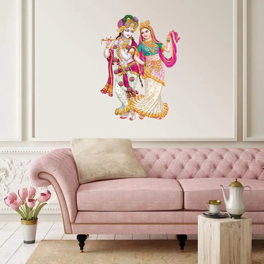 Rangoli White Glossy Vinyl Wall Sticker Premium Self-Adhesive Waterproof Decorative Wall Decal for Bedroom, Living Room, Office & Home Decoration Easy to Apply. Parent-5, Design-19