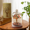 Ritualistic Dome Crystal Chakra Tree Encased Gemstone Bonsai