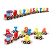 FunBlast Wooden Digital Colourful Number Train Educational Toys 0 to 9 Number Learning