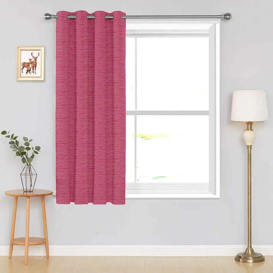 Divine Casa 5 Feet Premium Blackout Window Curtain | Thermal Insulated | Noise Reducing & Room Darkening Polyester Single Panel for Home & Office
