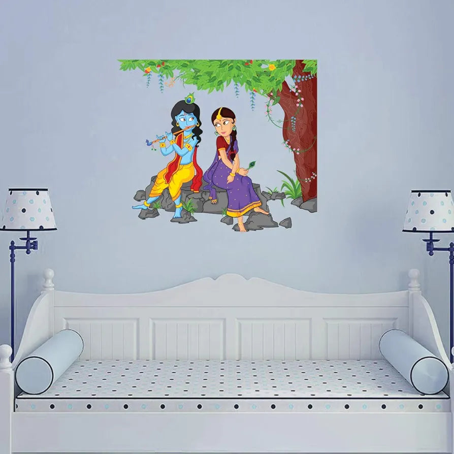 Rangoli Vinyl Wall Sticker Multicolour Vinyl Medium Size 40cm or 50 cm Pack of 1 Sticker