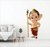 AH Decals Animated Ganesha Wall Sticker for Kids Room Play School PVC Vinyl Religion Wall Sticker 65 x 50 cm-Self-Adhesive
