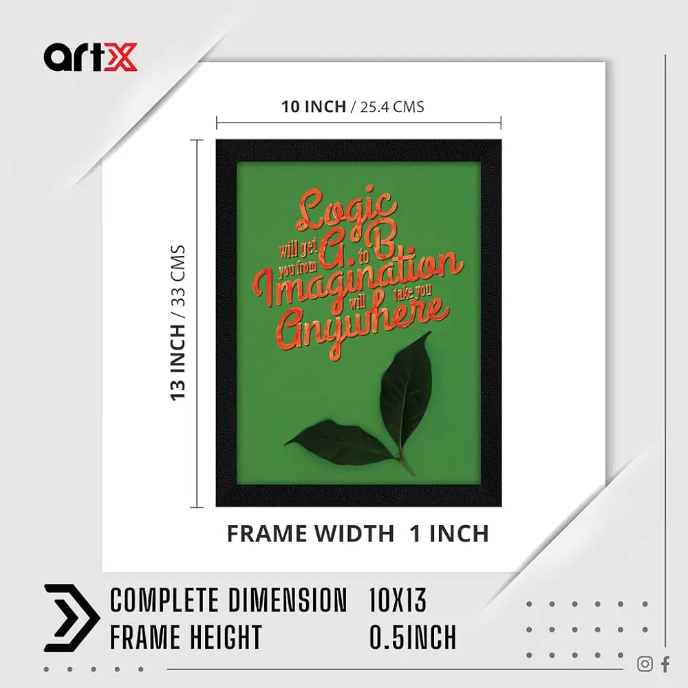 ArtX Paper Motivational Quotes Wall Frame Art Painting, Multicolor, Motivational, 10.0 X 13.0 inches, Set of 1 