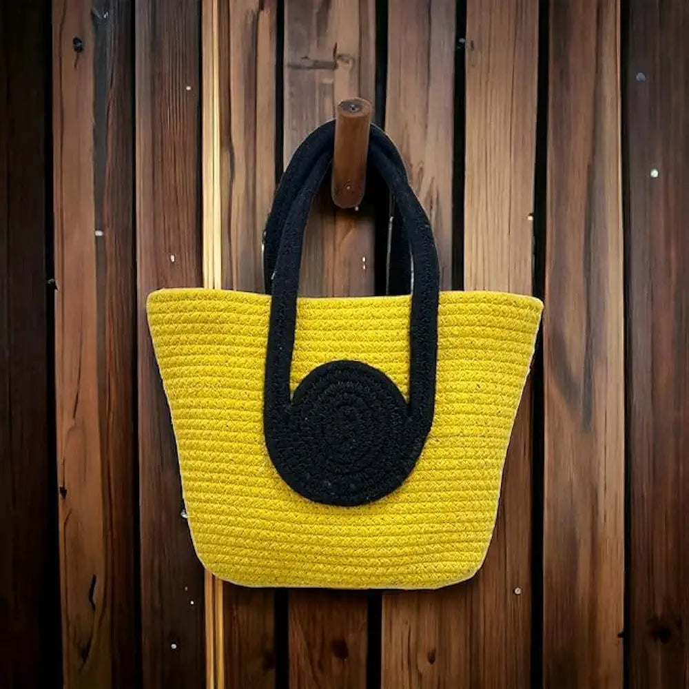 BEAUTIFUL HOMMIES Attractive Hand Bag | Large Tote | Summer Bucket | Bamboo Beach Basket for Women | Boho Handbag | Jute Handmade