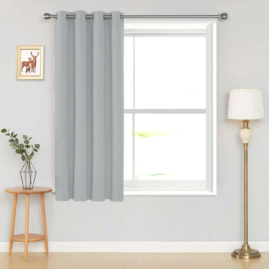 Divine Casa Premium Velvet Blackout Curtain 5 Feet | Luxurious Thermal Insulated & Noise Reducing Room Darkening Panel for Bedroom & Living Room | 1 Piece