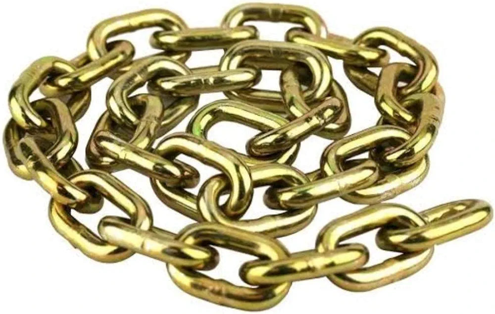 UAPAN Iron Chain with Brass Finish for Hanging Bell Diya with hook  