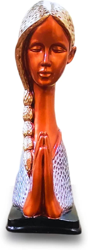 MARINER'S CREATION® Modern Art Welcome Lady Idol for Home Decor,Living Room,Office | SHOWPIECE for Outdoor Entrance of House | House Warming Gift | Christmas Gift |Statue for Home DÉCOR