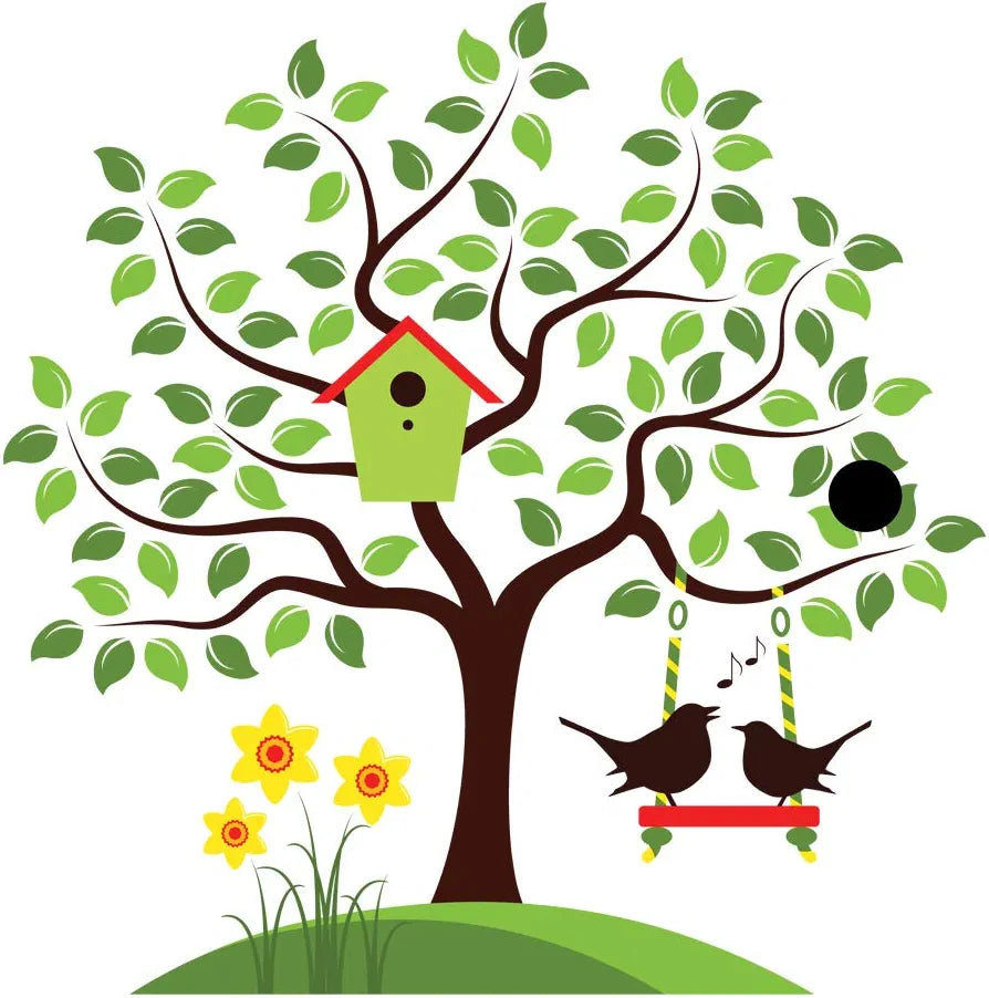 Rangoli White Glossy Vinyl Wall Sticker Premium Self-Adhesive Waterproof Decorative Wall Decal for Bedroom, Living Room, Office & Home Decoration Easy to Apply. Design-18