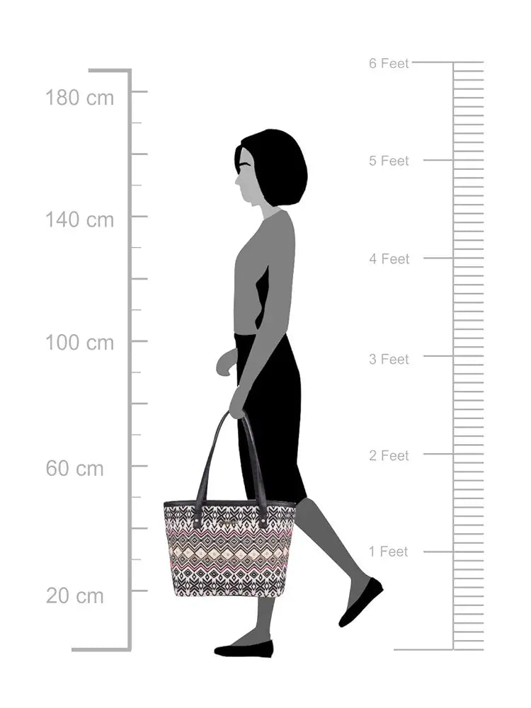 ASTRID Women's Embroidered Cotton Tote Bag With Zip And Completely Biodegradable