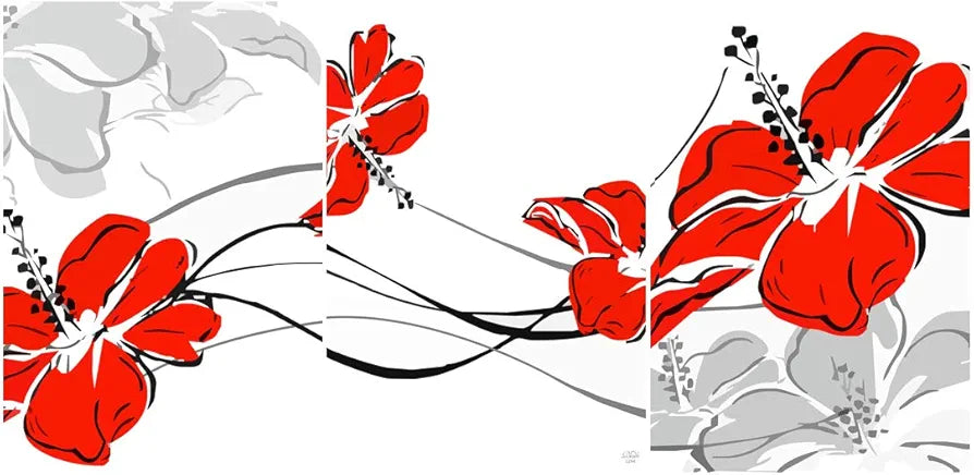 Rangoli MDF 3 Pcs Wall Poster 12x18 Inch Decorative Wall Art for Home, Office, Living Room. P-4, Design-2