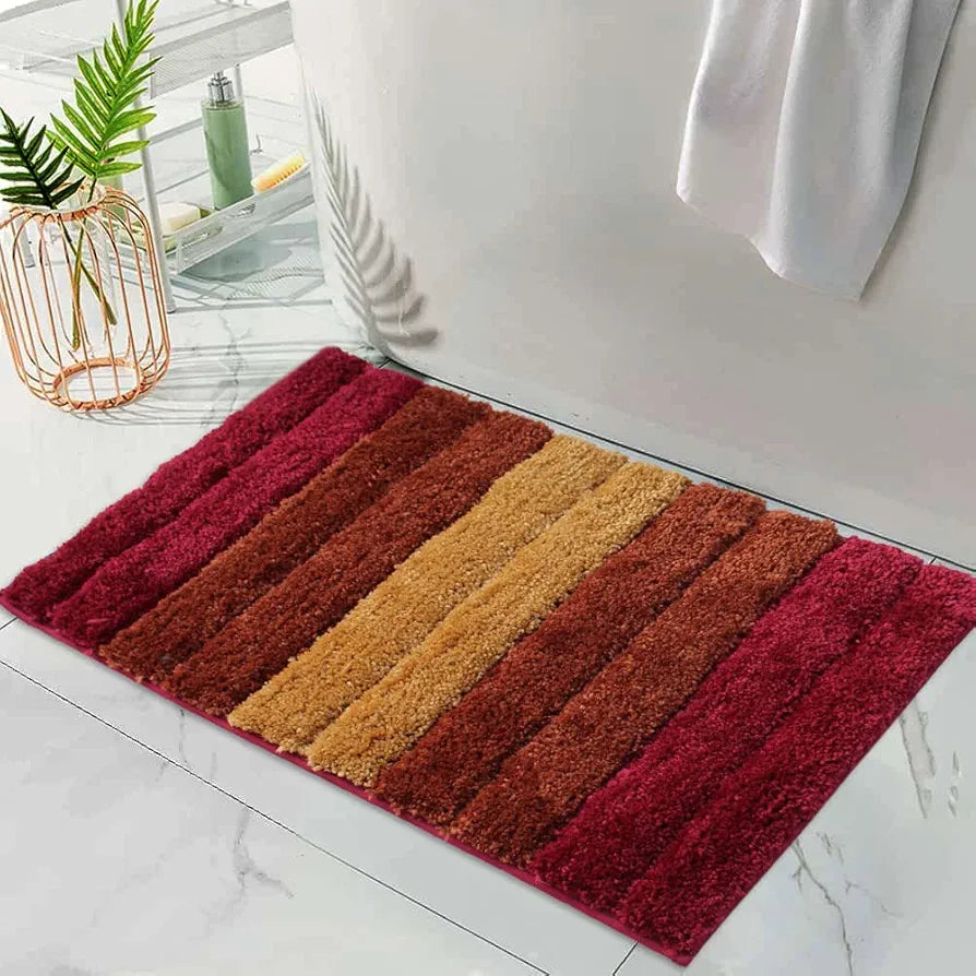 LUXE HOME INTERNATIONAL Microfiber Luxe Home Bath Mat Soft Anti Slip Skid Luxury Mats for Bathroom Door 40X60 Cm  Pc 1, Rectangular