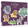 Toykraftt 2 Piece Puzzles For Kids Age Of 2-3 Years Educational Toys My First Jungle Animal