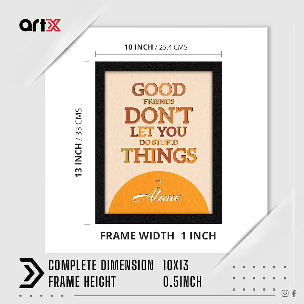 ArtX Paper Motivational Quotes Wall Frame Art Painting, Multicolor, Motivational, 10.0 X 13.0 inches, Set of 1 