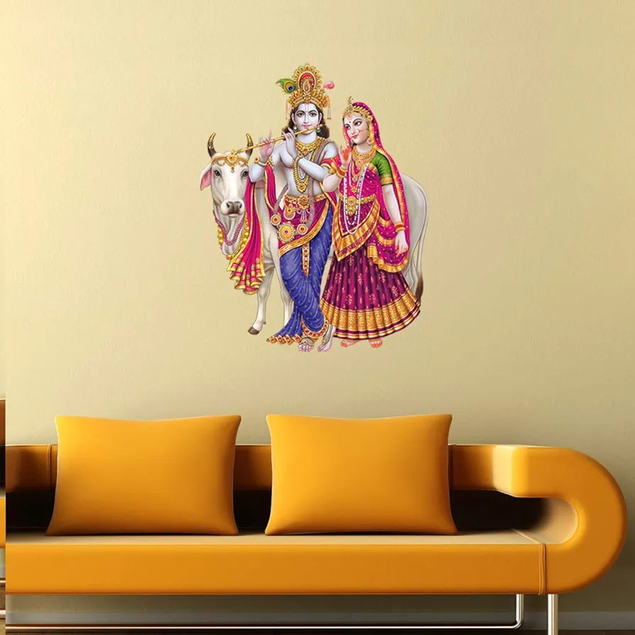 Rangoli White Glossy Vinyl Wall Sticker Premium Self-Adhesive Waterproof Decorative Wall Decal for Bedroom, Living Room, Office & Home Decoration Easy to Apply. Parent-5, Design-6