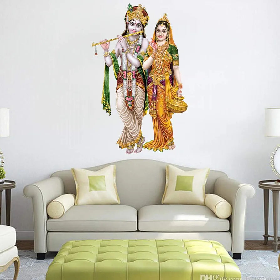 Rangoli White Glossy Vinyl Wall Sticker Premium Self-Adhesive Waterproof Decorative Wall Decal for Bedroom, Living Room, Office & Home Decoration Easy to Apply. Parent-13, Design-8