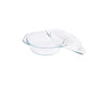 Borosil Glass Casserole Oven And Microwave Safe Serving Bowl with Glass Lid | 1 Litre