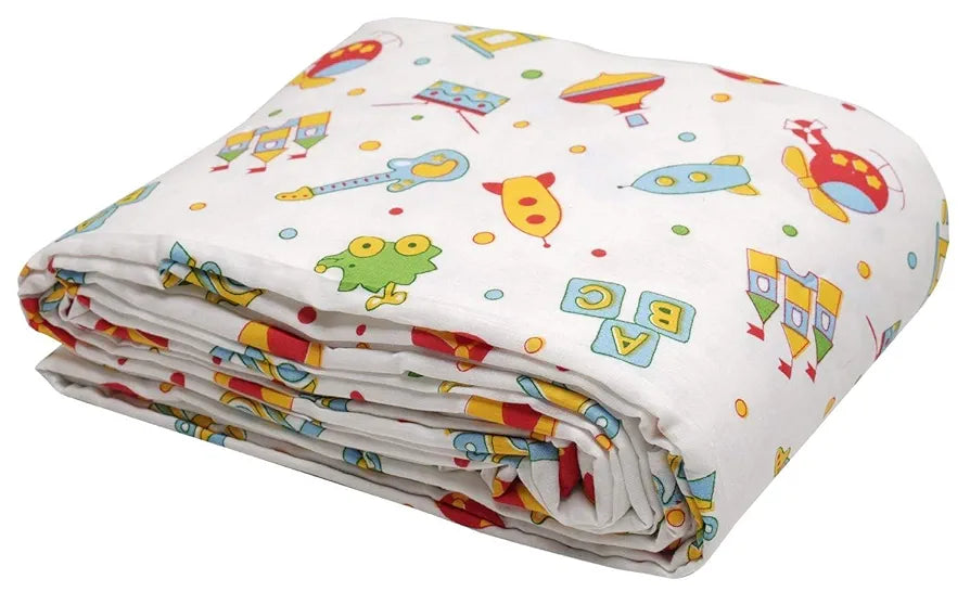 Trance Home Linen Pure Cotton Reversible Dohar Single Bed Size | AC Blanket Comforter | Soft Light-Weight Bed Blanket - Pack of 1