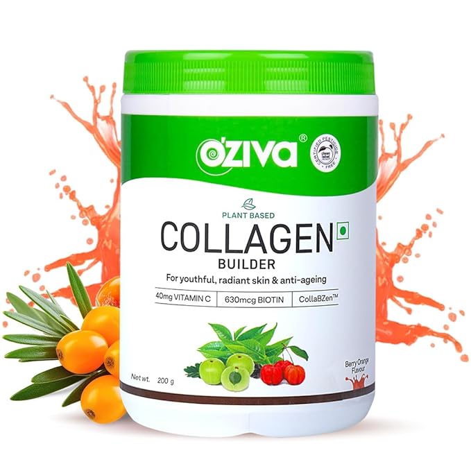 OZiva Vegan Collagen Builder Berry Orange & Watermelon