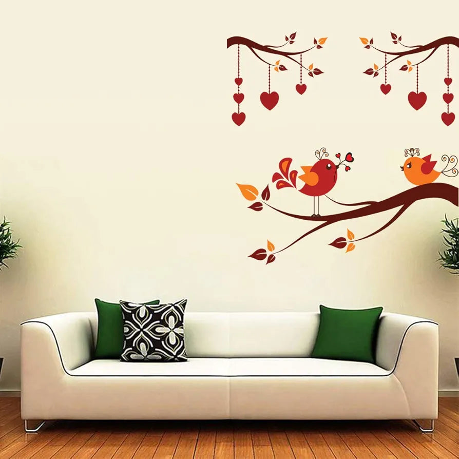 Rangoli White Glossy Vinyl Wall Sticker Premium Self-Adhesive Waterproof Decorative Wall Decal for Bedroom, Living Room, Office & Home Decoration Easy to Apply. Design-21