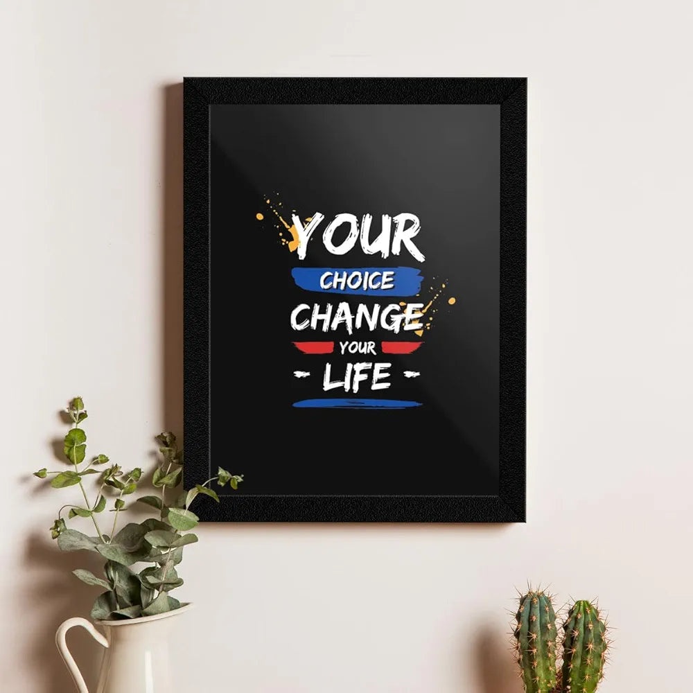 ArtX Paper Big Health Quotes Wall Frame Art Painting, Multicolor, Gym, 10X13 inches each, 20 X 26 inches combined, Set of 4