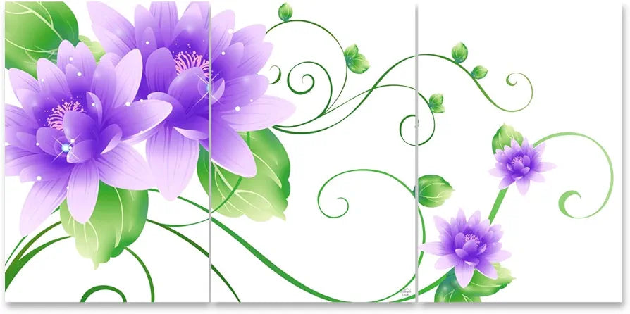 Rangoli MDF 3 Pcs Wall Poster 12x18 Inch Decorative Wall Art for Home, Office, Living Room. P-4, Design-16