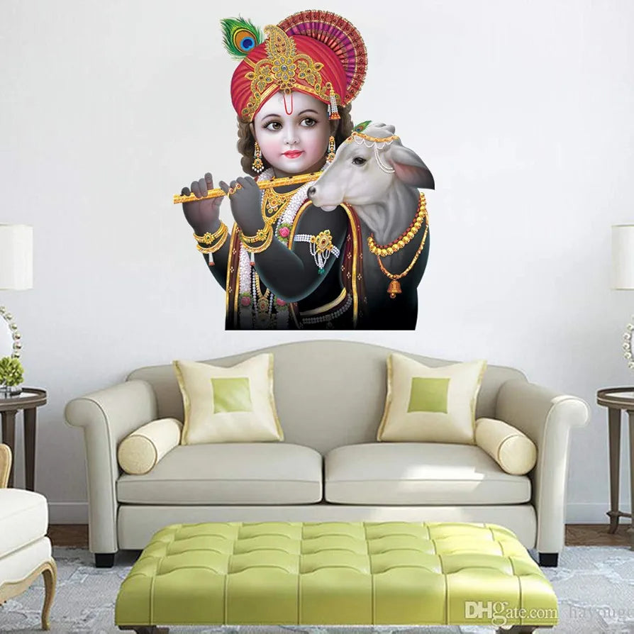 Rangoli White Glossy Vinyl Wall Sticker Premium Self-Adhesive Waterproof Decorative Wall Decal for Bedroom, Living Room, Office & Home Decoration Easy to Apply. Parent-7, Design-24