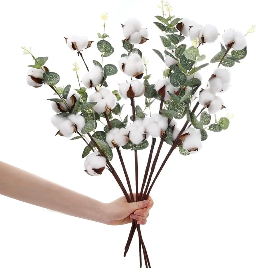 VRB DecTM Pack of 3 Artificial Hibiscus Glabra Fake Plant Flowers for Home, Room,Office | Flowers for Vases | Decoration Items for Living Room  