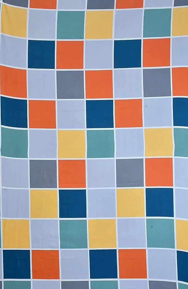 THE HOME STYLE Cotton Feel Glace Cotton Elastic Fitted Printed Double Bed King Size Bedsheet with 2 Pillow Cover 