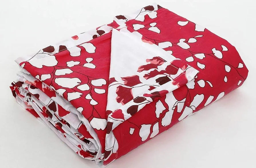 Trance Home Linen® Pure Malmal Cotton Multipurpose Baby Dohar | 3-Layered Baby Swaddle | Soft -Lightweight Baby Blanket | Crib Blanket 