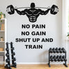 StickMe Gym Fitness Bodybuilding Sports Workout Boxing Inspirational Motivational Quotes Wall Sticker Medium - 95 x 90 cm