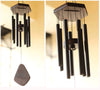 Lilone 7 Pipe Black Wind Chimes Sweet Sound 60 cm Long