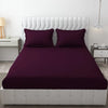 Fresh From Loom King Size Flat Bedsheets Hotel & Home Double Bedsheet Set with 2 Pillow Covers Wine