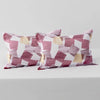 Cloth Fusion Glace Cotton Pillow Cover Set of 2 with Envelope Closure Soft Pillow Square Brown