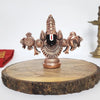 Gold Art India Lord Venkateswara Balaji Idol Copper-Plated Antique Matte Finish 3.5 x 4.2 inch
